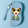 Chic Pop-Art silicon aesthetic Sunglass Case & Multipurpose Travel Pouch