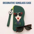 Chic Pop-Art silicon aesthetic Sunglass Case & Multipurpose Travel Pouch