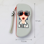 Chic Pop-Art silicon aesthetic Sunglass Case & Multipurpose Travel Pouch