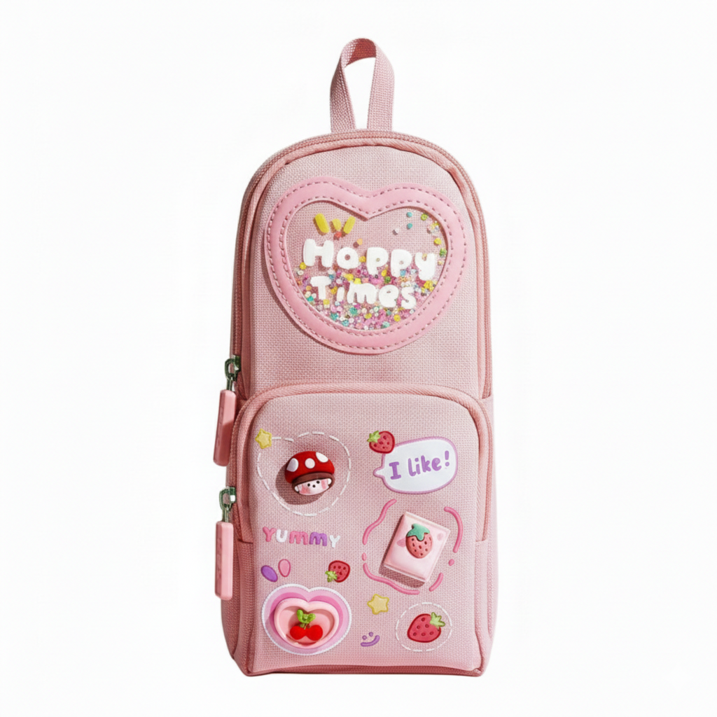 Viyaro Multi-Layer High Capacity Pink Pencil Case