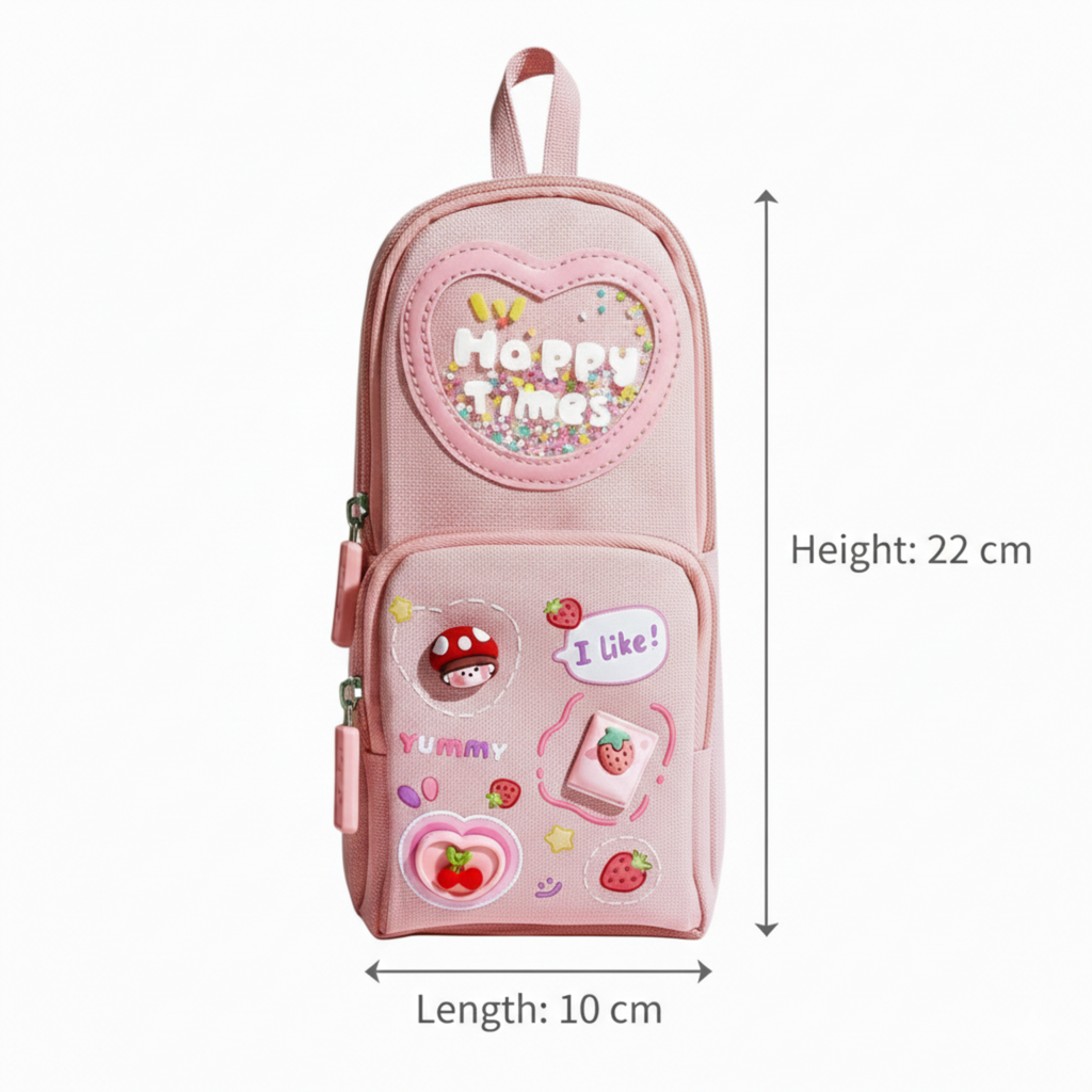 Viyaro Multi-Layer High Capacity Pink Pencil Case