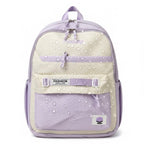 Viyaro Aesthetic Two-Tone Lavender Canvas Backpack