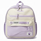 Viyaro Aesthetic Two-Tone Lavender Canvas Backpack