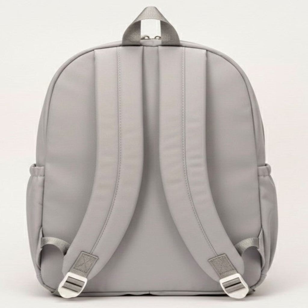 Viyaro Aesthetic Two-Tone Grey Canvas Backpack