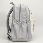Viyaro Aesthetic Two-Tone Grey Canvas Backpack