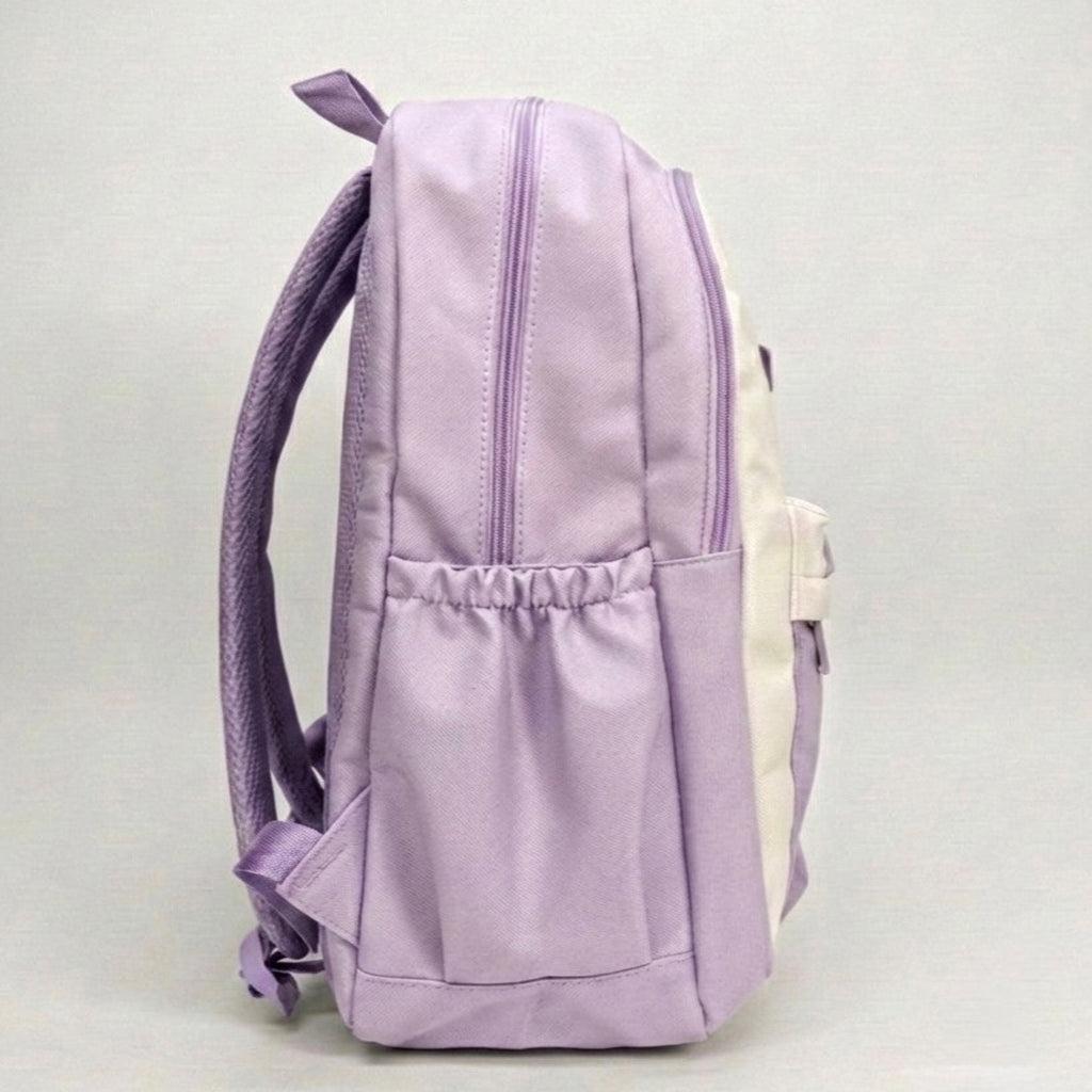 Viyaro Aesthetic Two-Tone Lavender Canvas Backpack
