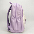 Viyaro Aesthetic Two-Tone Lavender Canvas Backpack