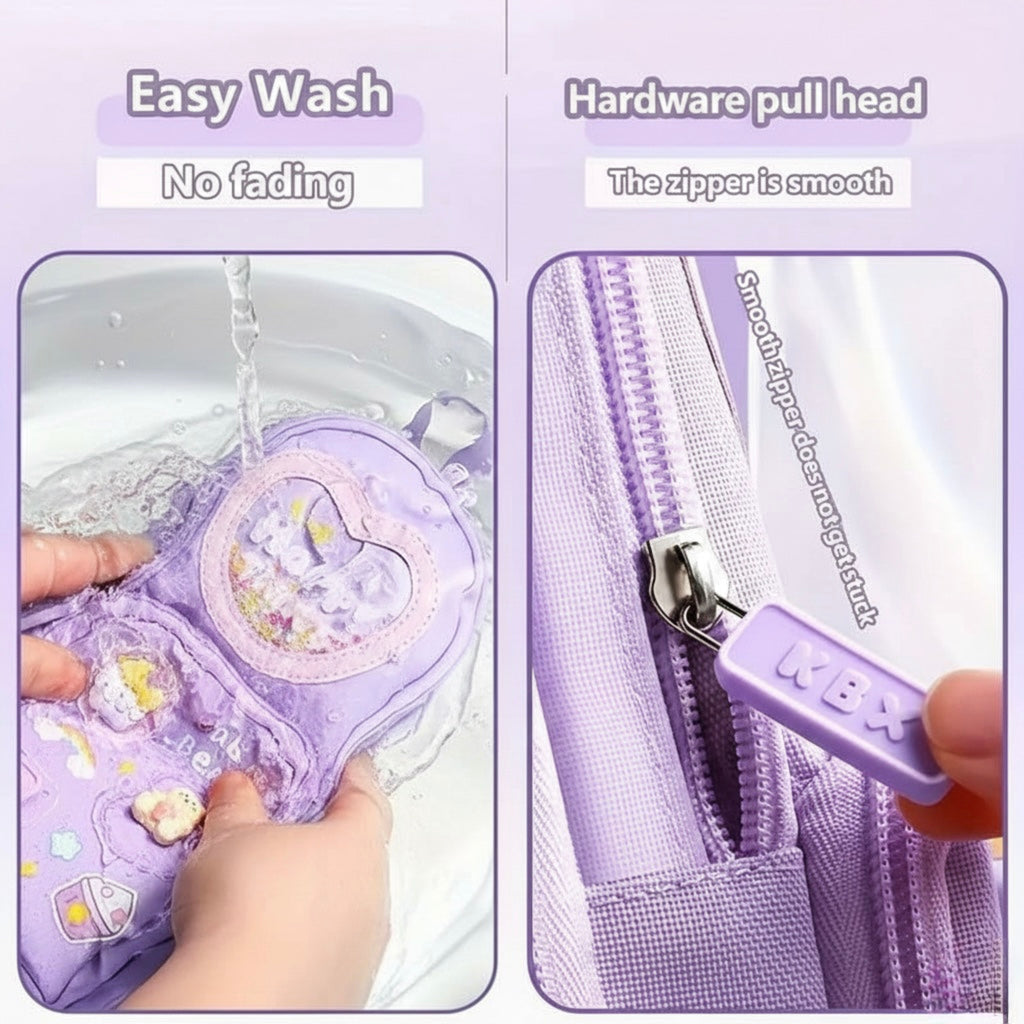Viyaro Multi-Layer High Capacity Purple Pencil Case