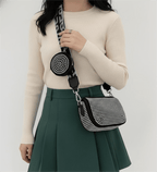 Rhinestone Sling Bag & Coin Pouch Set