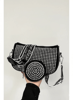 Rhinestone Sling Bag & Coin Pouch Set