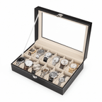 Premium 12-Slot Watch Storage Box