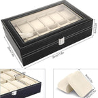 Premium 12-Slot Watch Storage Box