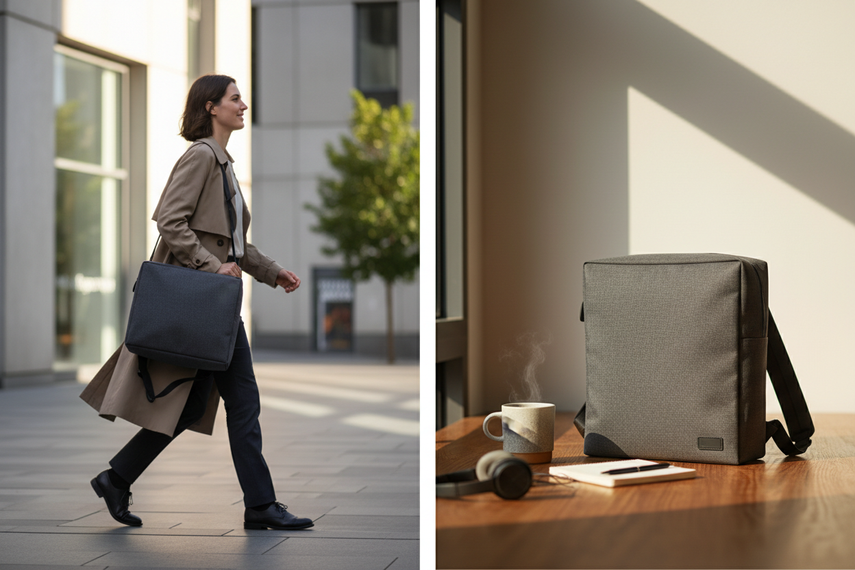 BRAND STORY (Very Important)
Horizon Section

Image + Text (Split Layout)

Copy

Heading

Designed for Everyday Movement

Body Text

We believe a bag should do more than just carry things.

Our bags are thoughtfully designed to balance style, durability, and comfort — made for people who move between work, travel, and everyday life.

Every detail is crafted with purpose, so your bag keeps up with you.

CTA

Learn More About Us